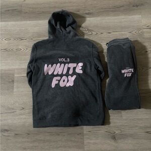 Gray Hoodie and Sweatpants Set